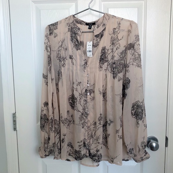 Jacob beige floral blouse. BNWT. - Picture 2 of 6